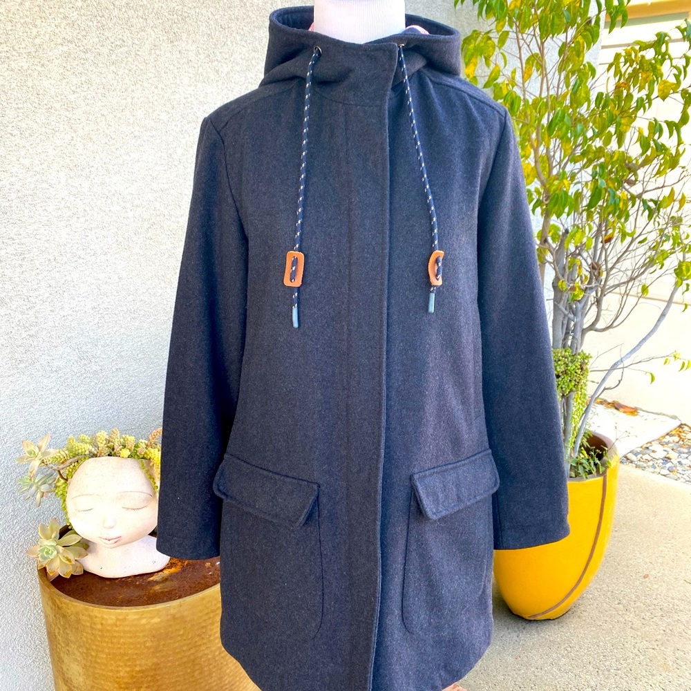 Bridge & Burn Womens Grey Wool Parka. Sz: Small